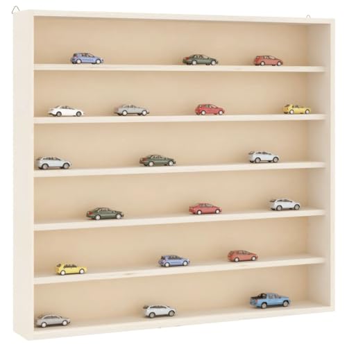 QZZCED Sammlervitrine aus Holz mit 6 Regalen Wandboard Dekoregal für Bad Wohnzimmer 60x8,5x55 cm QZZCED Sammlervitrine aus Holz mit 6 Regalen Wandboard Dekoregal für Bad Wohnzimmer 60x8,5x55 cm von QZZCED