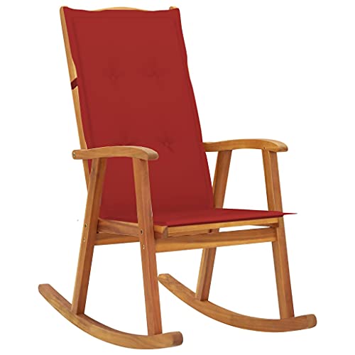 QZZCED Schaukelstuhl mit Auflagen Massivholz Akazie Balkonstühle Gartenbestuhlung für Schwimmbäder QZZCED Schaukelstuhl mit Auflagen Massivholz Akazie Balkonstühle Gartenbestuhlung für Schwimmbäder von QZZCED