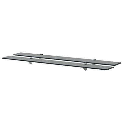 QZZCED Schweberegale 2 STK. Glas Aufbewahrungsregal Wohnzimmerregal für Küche Bad 100x10 cm 8 mm QZZCED Schweberegale 2 STK. Glas Aufbewahrungsregal Wohnzimmerregal für Küche Bad 100x10 cm 8 mm von QZZCED