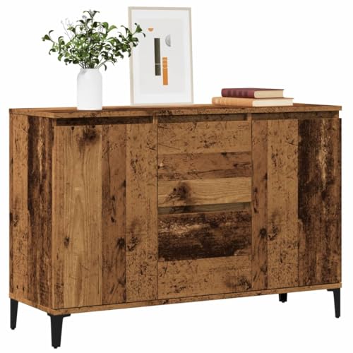QZZCED Sideboard Altholz-Optik Wohnzimmermöbel für Schlafzimmer Wohnzimmer 102x35x70 cm Holzwerkstoff von QZZCED