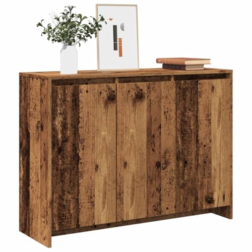 QZZCED Sideboard Altholz-Optik Wohnzimmerschränke für Küche Schlafzimmer 102x33x75 cm Holzwerkstoff von QZZCED