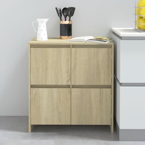 QZZCED Sideboard Sonoma-Eiche Schrank für Büro 70x41x75 cm Holzwerkstoff QZZCED Sideboard Sonoma-Eiche Schrank für Büro 70x41x75 cm Holzwerkstoff von QZZCED