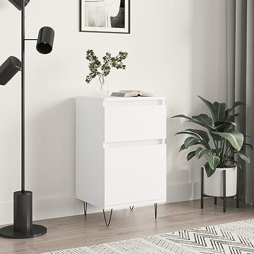 QZZCED Sideboard Weiß Küchenschränke für Diele Schlafzimmer 40x35x70 cm Holzwerkstoff von QZZCED