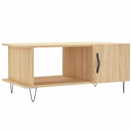 QZZCED Sofatisch Beistelltisch Tisch für das Wohnzimmer Couchtisch Sonoma-Eiche 90x50x40 cm Holzwerkstoff für Wohnzimmer, Schlafzimmer, Büro von QZZCED