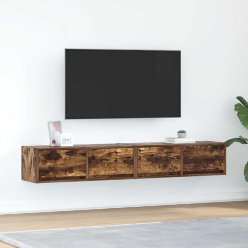 QZZCED TV-Schränke 2 STK. Räuchereiche Fernsehschrank Multifunktionaler TV-Ständer für Wohnzimmer Schlafzimmer 80x31x25,5 cm Holzwerkstoff QZZCED TV-Schränke 2 STK. Räuchereiche Fernsehschrank Multifunktionaler TV-Ständer für Wohnzimmer Schlafzimmer 80x31x25,5 cm Holzwerkstoff von QZZCED