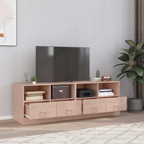 QZZCED TV-Schränke 2 STK. Rosa Wohnzimmertisch Fernsehmöbel für Wohnzimmer Arbeitszimmer 67x39x44 cm Stahl QZZCED TV-Schränke 2 STK. Rosa Wohnzimmertisch Fernsehmöbel für Wohnzimmer Arbeitszimmer 67x39x44 cm Stahl von QZZCED