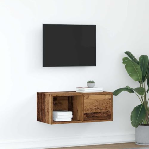 QZZCED TV-Schrank Altholz-Optik Multifunktionaler TV-Ständer Fernsehtisch für Empfangsraum Wohnzimmer 60x31x25,5 cm Holzwerkstoff QZZCED TV-Schrank Altholz-Optik Multifunktionaler TV-Ständer Fernsehtisch für Empfangsraum Wohnzimmer 60x31x25,5 cm Holzwerkstoff von QZZCED