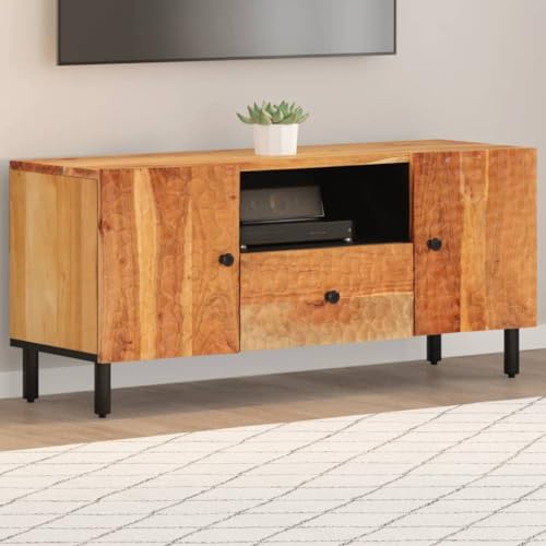 QZZCED TV-Schrank Multifunktionaler TV-Ständer Fernsehtisch für Büro Arbeitszimmer 105x33x46 cm Massivholz Akazie QZZCED TV-Schrank Multifunktionaler TV-Ständer Fernsehtisch für Büro Arbeitszimmer 105x33x46 cm Massivholz Akazie von QZZCED