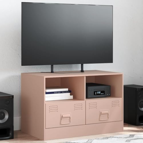 QZZCED TV-Schrank Rosa Multifunktionaler TV-Ständer Fernsehtisch für Schlafzimmer Empfangsraum 67x39x44 cm Stahl QZZCED TV-Schrank Rosa Multifunktionaler TV-Ständer Fernsehtisch für Schlafzimmer Empfangsraum 67x39x44 cm Stahl von QZZCED