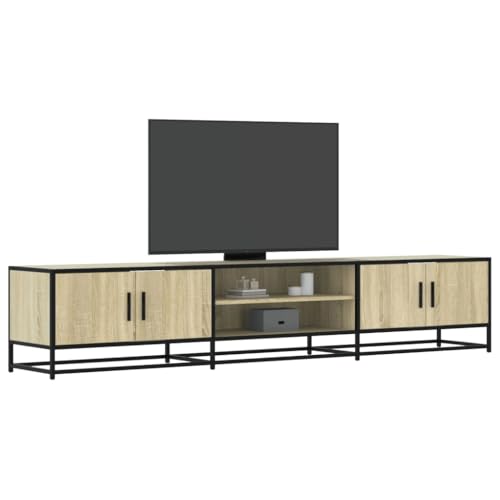 QZZCED TV-Schrank Sonoma-Eiche Fernsehmöbel TV Sideboard für Büro Empfangsraum 210x35x41 cm Holzwerkstoff von QZZCED