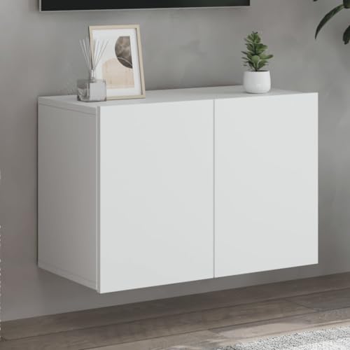 QZZCED TV-Wandschrank Weiß TV Möbel Wohnzimmerschrank für Empfangsraum Schlafzimmer 60x30x41 cm von QZZCED