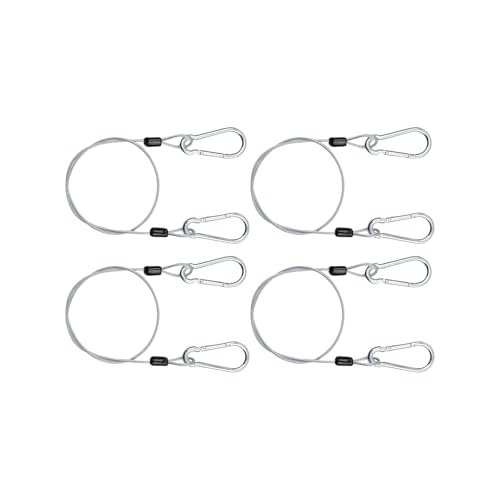 4PCS Multipurpose Edelstahldrahtseil Sicherheitskabel Travelausrüstung Für Outdoor Möbelgarten Werkzeug Multifunktional Edelstahl Sicherheitsschloss Set Geeignet von Qaonsciug