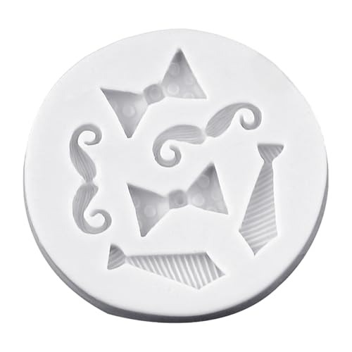 Bowtie Schnurrbart Silikonformen Fondant Fondant Kuchenformen Machen Gebäck Schokoladenformen Backdekoration Werkzeug Non Stick von Qaonsciug