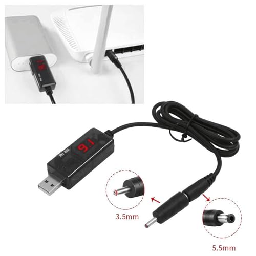 Qaonsciug 5 V Zu DC9V 12V USB Spannungen Stieptimpurter Kabel Boosts Ladung USB Ladekabelkabel von Qaonsciug