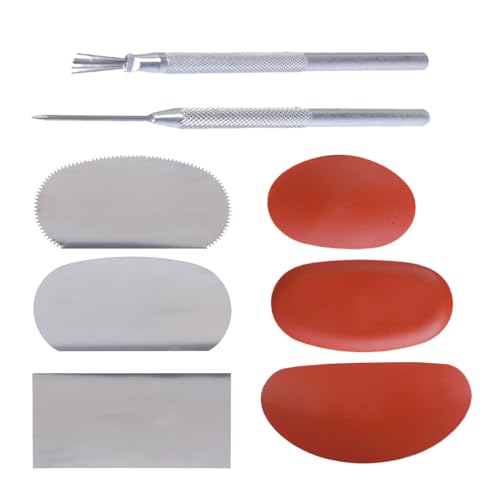 Qaonsciug 8 Piece Bildhauerei Töpferwerkzeug Set Für Detaillierte Lehmkuchen Kerzenkunst. von Qaonsciug