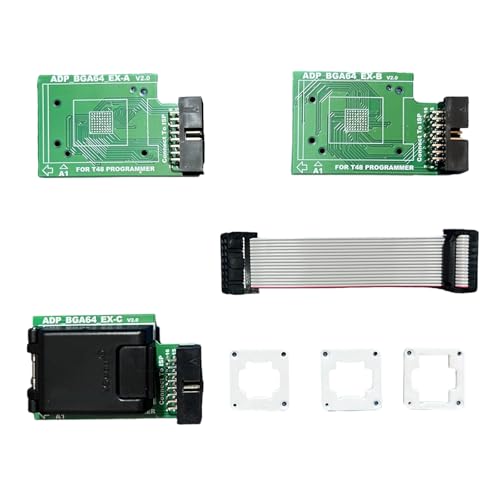 Qaonsciug BGA64 Adapter Für Die T48 Programmierung Schneller Geschwindigkeit 2.0 Doppelkopfsondenunterstützung 8x10 Mm Bis 12x18mm Chip Kompatibel von Qaonsciug