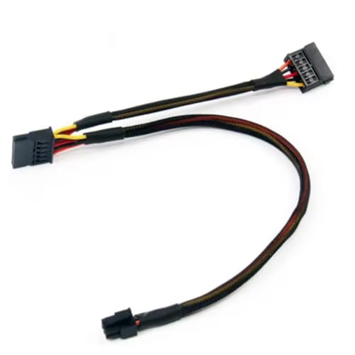 Qaonsciug Hochkompatibilität 6 Pin Bis 15 Pin Stromkabel Für 3653 3650 Festplatten Mit Stabilem Strom Anbieten von Qaonsciug
