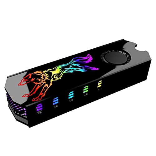Qaonsciug Kühlkörper Wärmeableitung Heizkörper M.2 Kühlung Kühlkörper Thermal Pad Unterstützung RGB Für M.2 2280 SSD Festplatte Qaonsciug Kühlkörper Wärmeableitung Heizkörper M.2 Kühlung Kühlkörper Thermal Pad Unterstützung RGB Für M.2 2280 SSD Festplatte von Qaonsciug