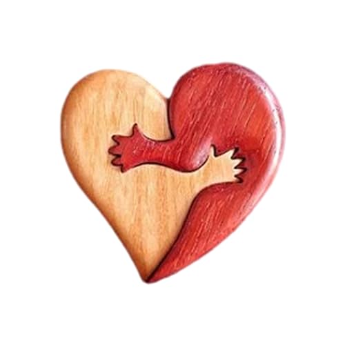 Qaonsciug Naturholz-Skulptur in Herzform, handgefertigt, Holzornament, Valentinstag Qaonsciug Naturholz-Skulptur in Herzform, handgefertigt, Holzornament, Valentinstag von Qaonsciug