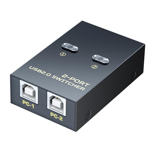 Qaonsciug USB Wechselschalter Für Die Gemeinsame Nutzung Von Druckern Zwischen Zwei Computern. Effizienz Büro Mit Einfachen Setups Für Büro Zu Hause von Qaonsciug