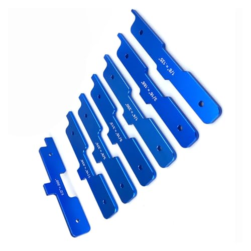 Routertisch Setup Block 7PCS Aluminium Präzisions Setup Blockhöhe Für Router Table Cutter Accessoires Balken Routertisch Setup Block 7PCS Aluminium Präzisions Setup Blockhöhe Für Router Table Cutter Accessoires Balken von Qaonsciug