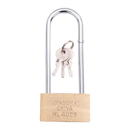 Wetterfestes Messing Vorhängeschloss Set Long Extended Fessel Körper Rostschutz Designs Accessoire Für Schullagerschuppen Outdoor Vorhängescheln von Qaonsciug