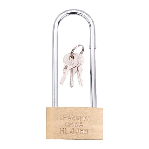 Wetterfestes Messing Vorhängeschloss Set Long Extended Fessel Körper Rostschutz Designs Accessoire Für Schullagerschuppen Outdoor Vorhängescheln von Qaonsciug