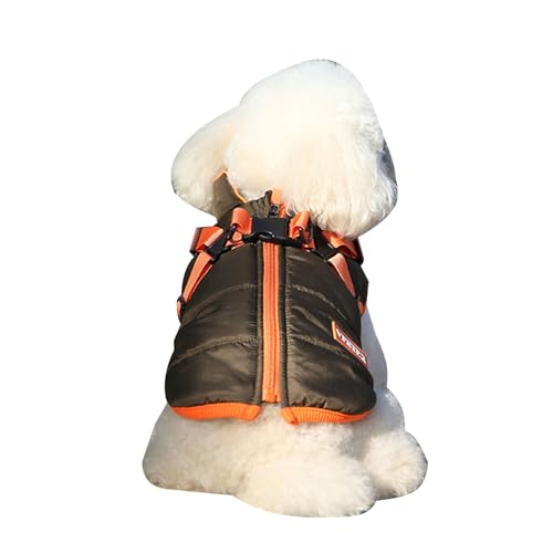 Winter-Hundemantel, wasserdicht, winddicht, Hunde-Schneeanzug, dicker Mantel, Welpen-Outfit, leicht zu tragende Haustierkleidung von Qaonsciug