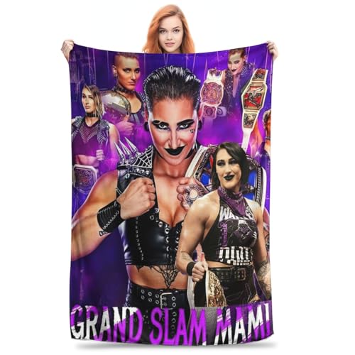 QapLWczK Rhea Wrestler Ripley Überwurfdecke, leichte Klimaanlagen-Decke, King-Size-Decken für alle Jahreszeiten, lustige Decken für Büro zum Laufen, 101,6 x 76,2 cm QapLWczK Rhea Wrestler Ripley Überwurfdecke, leichte Klimaanlagen-Decke, King-Size-Decken für alle Jahreszeiten, lustige Decken für Büro zum Laufen, 101,6 x 76,2 cm von QapLWczK
