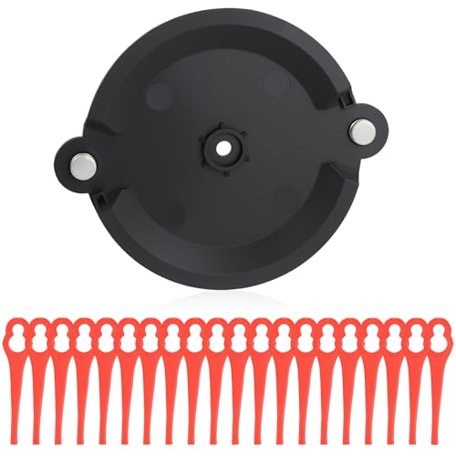 Schneidscheibe for Akku Rasentrimmer mit 20 Kunststoffmesser Schneidscheibe Rasentrimmer Zubehör for Einhell Gardol Gartenmeister Mr Gardener PRTA 20-Li A1-Lidl Lan 311046 von QarulG