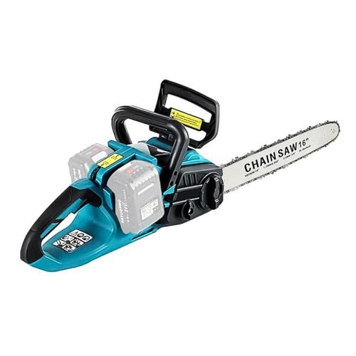Akku Kettensäge für Makita 18V, 16 Zoll Elektrisch Kettensägen, 405mm Schnittlänge, 1500W Bürstenlose Kettensäge Akku, Motorsäge für Holzbearbeitung und Garten (Ohne akku) von Qawner