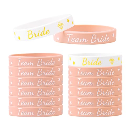 12 Stücke Team Braut Armbänder, JGA Armbänder Frauen Junggesellenabschied Frauen Armbänder Silikon JGA Accessoires Frauen 12 Stücke Team Braut Armbänder, JGA Armbänder Frauen Junggesellenabschied Frauen Armbänder Silikon JGA Accessoires Frauen von Qaziuy