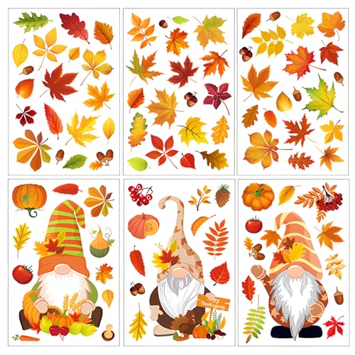 Fensterbilder Herbst,6 Sheet Thanksgiving Herbstdeko Fenster Aufkleber Herbst Fensterbilder Selbstklebend Herbst Ahornblätter Fenster Aufkleber für Thanksgiving Herbst Party Zubehör Fensterbilder Herbst,6 Sheet Thanksgiving Herbstdeko Fenster Aufkleber Herbst Fensterbilder Selbstklebend Herbst Ahornblätter Fenster Aufkleber für Thanksgiving Herbst Party Zubehör von Qaziuy