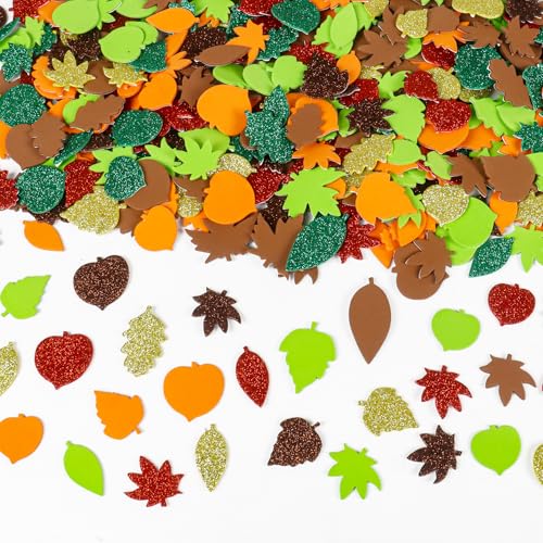 Herbst Aufkleber, 500 Stück Blatt Aufkleber Filz Blatt Sticker Verschiedene Herbstblatt Sticker Selbstklebende Schaumstoff Herbst Blatt Aufkleber für Herbst Deko DIY Bastelset Ornamente Herbst Aufkleber, 500 Stück Blatt Aufkleber Filz Blatt Sticker Verschiedene Herbstblatt Sticker Selbstklebende Schaumstoff Herbst Blatt Aufkleber für Herbst Deko DIY Bastelset Ornamente von Qaziuy