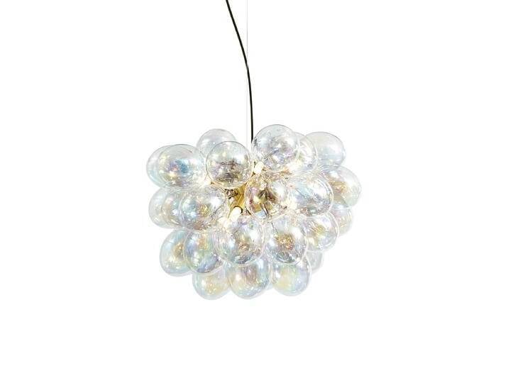 Art-Deco-Hängelampe Gold mit Regenbogen-Glas 50cm 8-flammig - Art-Deco-Hängelampe Gold mit Regenbogen-Glas 50cm 8-flammig - von Qazqa