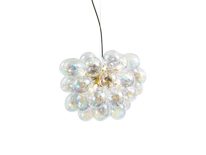 Art-Deco-Hängelampe Gold mit Regenbogen-Glas 50cm 8-flammig - von Qazqa