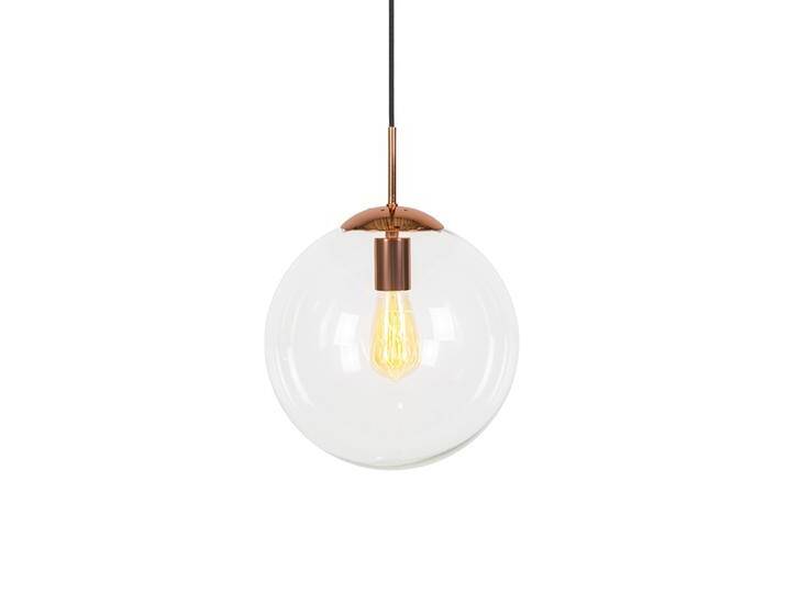 Art Deco Hängelampe Kupfer mit Klarglas 30 cm - Ball 30 von Qazqa