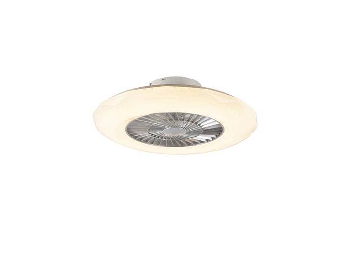 Deckenventilator Silber mit Sterneneffekt 59cm inkl. LED Dimmbar Deckenventilator Silber mit Sterneneffekt 59cm inkl. LED Dimmbar von Qazqa