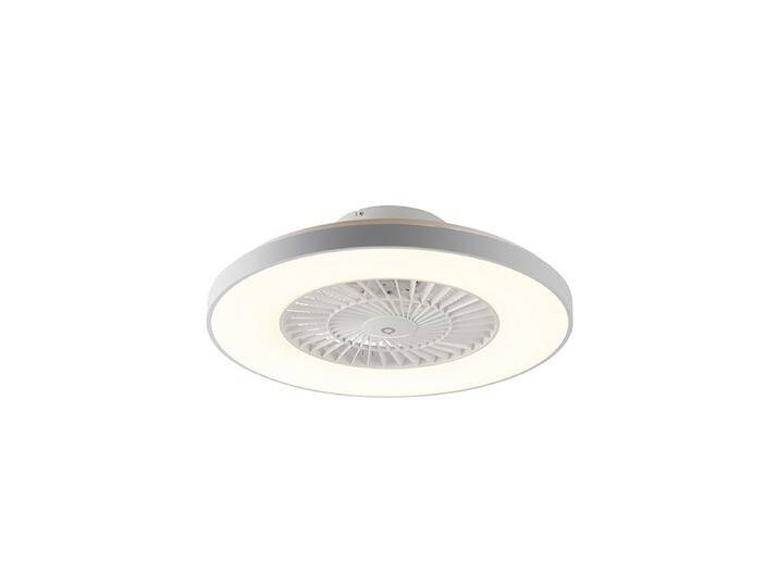 Deckenventilator weiß mit Sterneffekt 60cm inkl. LED Dimmbar mit Deckenventilator weiß mit Sterneffekt 60cm inkl. LED Dimmbar mit von Qazqa