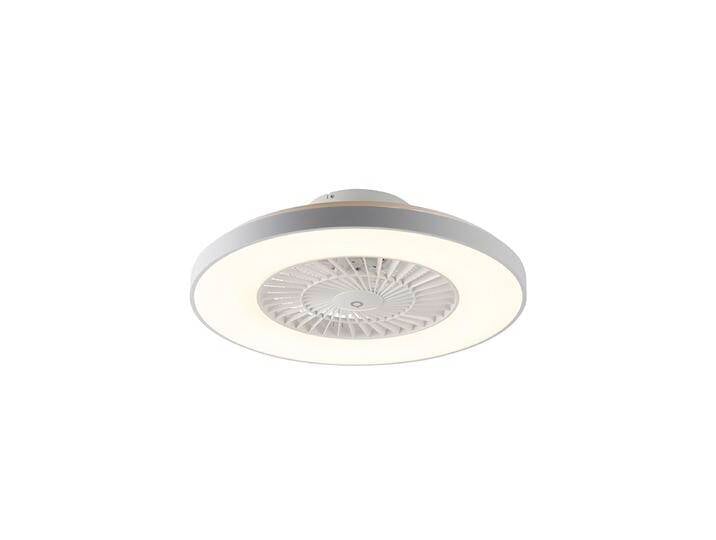 Deckenventilator weiß mit Sterneffekt 60cm inkl. LED Dimmbar mit von Qazqa