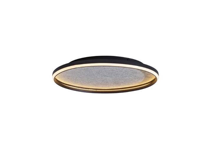 Design-Deckenleuchte Schwarz mit Filz inkl. LED 3-Stufen-Dimmbar von Qazqa