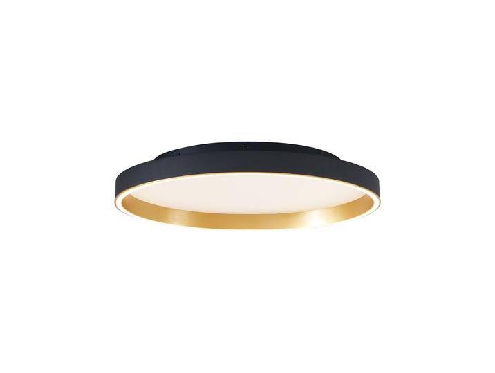 Design-Deckenleuchte schwarz mit Gold 60cm inkl. LED von Qazqa