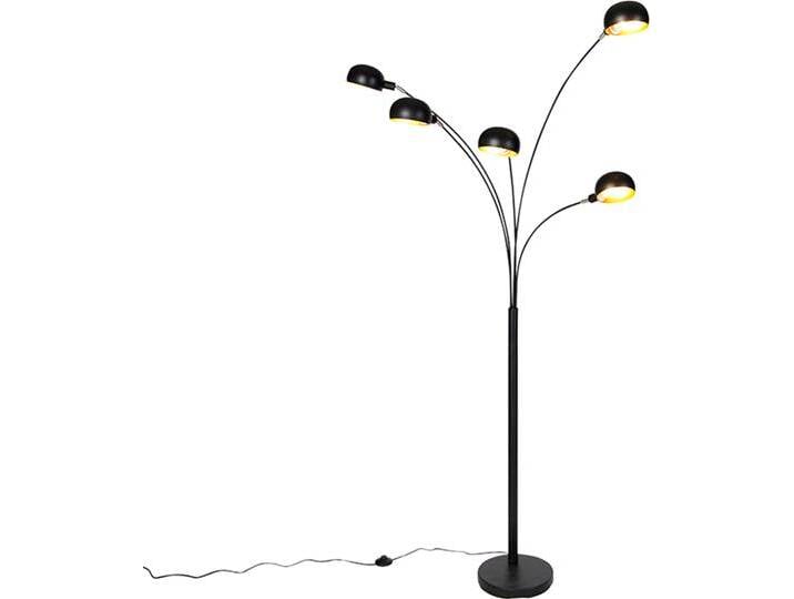 Design Stehleuchte schwarz 5-Licht - Sixties Design Stehleuchte schwarz 5-Licht - Sixties von Qazqa