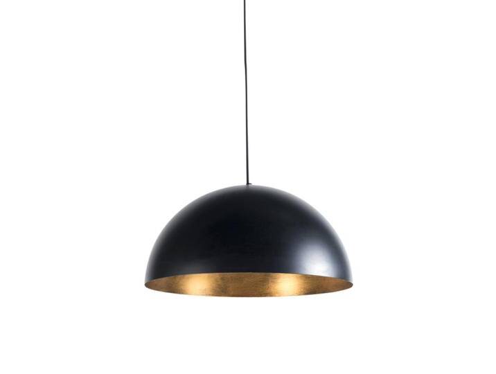 Industrielle Hängelampe schwarz mit Gold 50 cm - Magna Eco von Qazqa