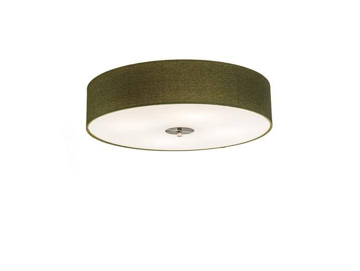Ländliche Deckenleuchte grün 50 cm - Drum Jute von Qazqa