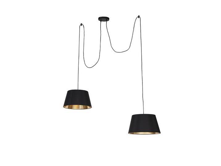 Moderne Hängelampe Schwarz 2-Lichter - Lofty Moderne Hängelampe Schwarz 2-Lichter - Lofty von Qazqa