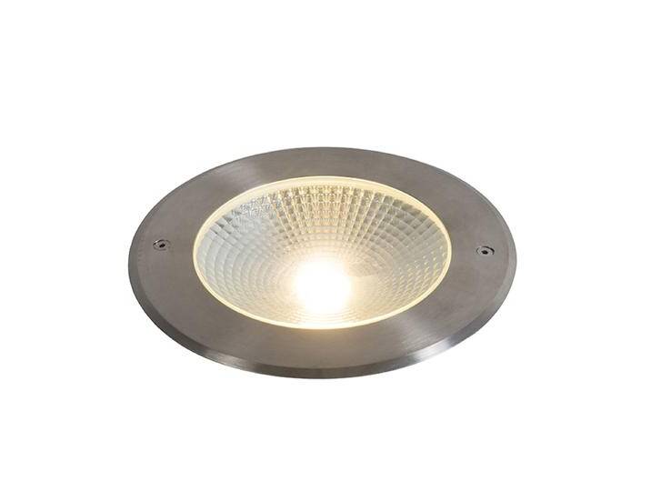 Moderner Bodeneinbau-Strahler Stahl inkl. 20W LED - Bridge von Qazqa