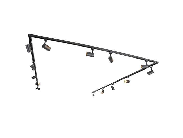 Modernes 1-Phasen-Schienensystem mit 14 Spots schwarz - Jeana Modernes 1-Phasen-Schienensystem mit 14 Spots schwarz - Jeana von Qazqa