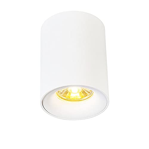 QAZQA - Design Moderner AufbauSpot I Spotlight I Deckenspot I Deckenstrahler I Strahler I Lampe I Leuchte weiß GU10 50mm - Ronda I Wohnzimmer I Schlafzimmer - Stahl Zylinder - LED geeignet GU10 QAZQA - Design Moderner AufbauSpot I Spotlight I Deckenspot I Deckenstrahler I Strahler I Lampe I Leuchte weiß GU10 50mm - Ronda I Wohnzimmer I Schlafzimmer - Stahl Zylinder - LED geeignet GU10 von Qazqa