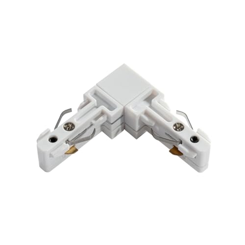 QAZQA - L-Verbinder Schiene weiß 1-phasig - Slimline - Kunststoff - LED geeignet von Qazqa